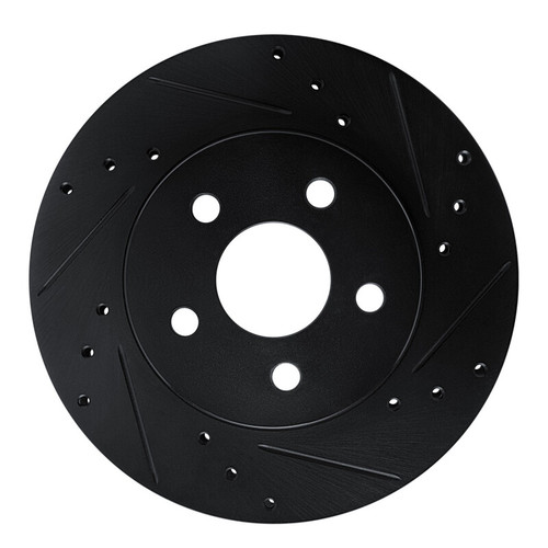 R1 82-82 Buick CENTURY Front Right Drilled & Slotted Black Brake Rotor