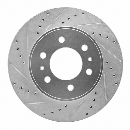 R1 09-09 Ford F-150 RWD Front Left Drilled & Slotted Silver Brake Rotor EDZ-54215L