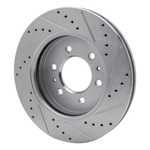 R1 09-09 Ford F-150 RWD Front Left Drilled & Slotted Silver Brake Rotor EDZ-54215L