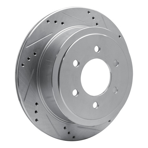 R1 04-11 Ford F-150 RWD Rear Right Drilled & Slotted Silver Brake Rotor EDZ-54188R
