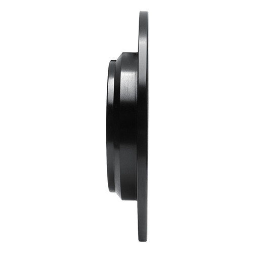 R1 86-96 Acura Legend Rear Right Drilled & Slotted Black Brake Rotor