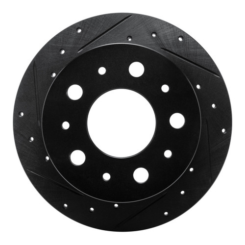 R1 14-21 Ram Promaster 2500 Rear Left Drilled & Slotted Black Brake Rotor ECB-40115L