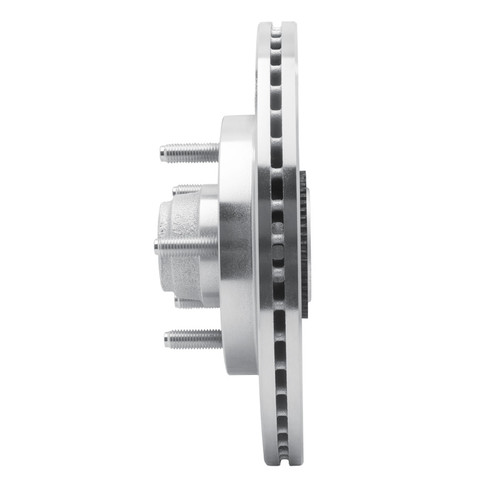 R1 00-04 Ford F-150 RWD Front Right Drilled & Slotted Silver Brake Rotor