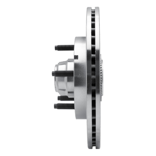 R1 00-04 Ford F-150 RWD Front Left Drilled & Slotted Silver Brake Rotor