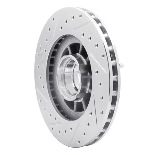 R1 95-97 Ford Ranger (USA/Canada) Front Right Drilled & Slotted Silver Brake Rotor EDZ-54156R