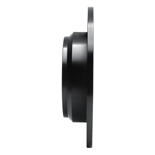 R1 87-90 Acura Legend Rear Right Drilled & Slotted Black Brake Rotor