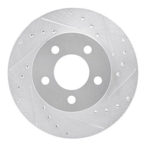 R1 95-02 Ford Ranger (USA/Canada) Front Right Drilled & Slotted Silver Brake Rotor