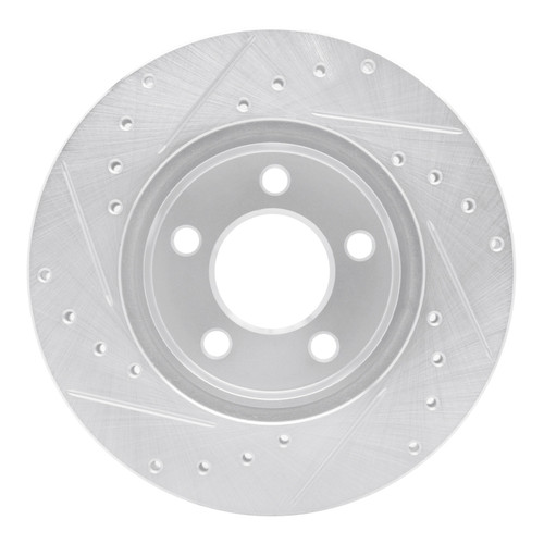 R1 95-02 Ford Ranger (USA/Canada) Front Right Drilled & Slotted Silver Brake Rotor