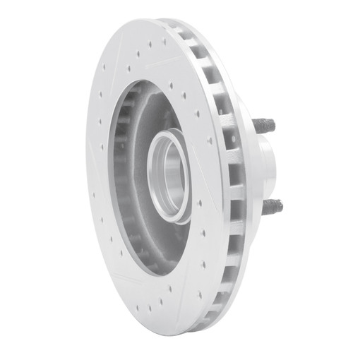 R1 95-97 Ford Ranger (USA/Canada) Front Right Drilled & Slotted Silver Brake Rotor EDZ-54139R