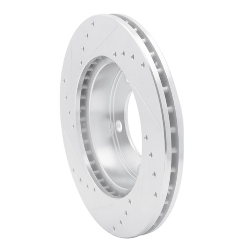 R1 94-96 Ford F-150 4WD Front Right Drilled & Slotted Silver Brake Rotor