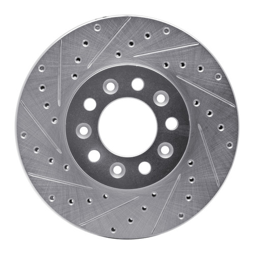 R1 99-03 Ford Windstar Front Left Drilled & Slotted Silver Brake Rotor
