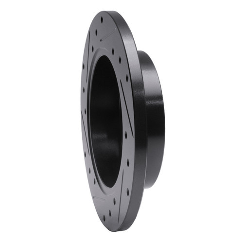 R1 94-04 Ford Mustang Rear Right Drilled & Slotted Black Brake Rotor ECB-54034R