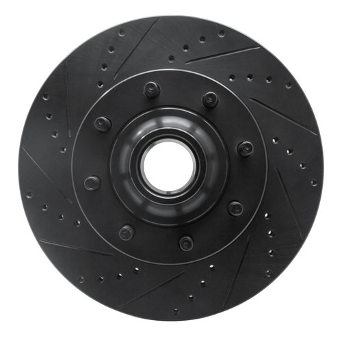 R1 08-25 Ford E-350 Super Duty Front Left Drilled & Slotted Black Brake Rotor ECB-54209L
