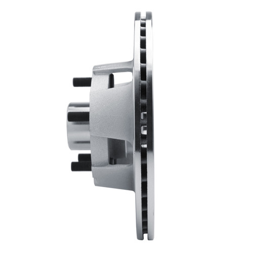 R1 65-67 Ford Falcon Front Left Drilled & Slotted Silver Brake Rotor