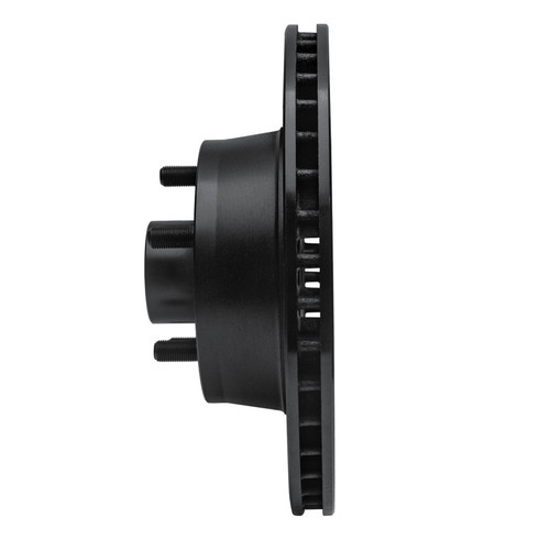 R1 68-73 Ford Mustang Front Left Drilled & Slotted Black Brake Rotor