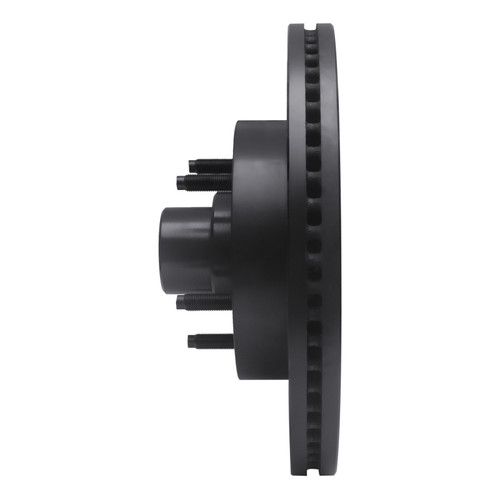 R1 04-06 Ford E-150 Front Right Drilled & Slotted Black Brake Rotor