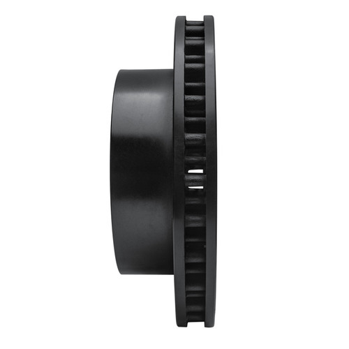 R1 99-05 Ford F-250 4WD (Super Duty) Front Right Drilled & Slotted Black Brake Rotor