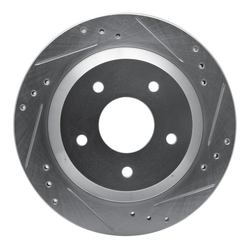 R1 85-92 Chevrolet Camaro Rear Right Drilled & Slotted Silver Brake Rotor