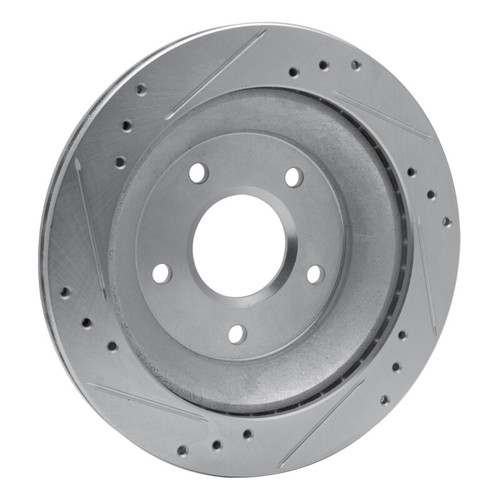 R1 85-92 Chevrolet Camaro Rear Right Drilled & Slotted Silver Brake Rotor