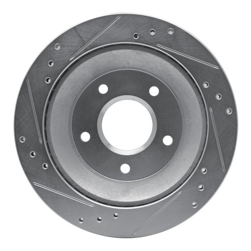 R1 85-92 Chevrolet Camaro Rear Right Drilled & Slotted Silver Brake Rotor