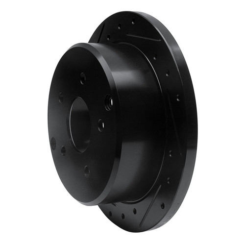 R1 04-04 Pontiac GTO Rear Left Drilled & Slotted Black Brake Rotor