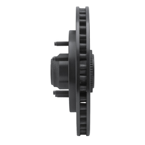 R1 97-00 Ford Expedition Front Left Drilled & Slotted Black Brake Rotor