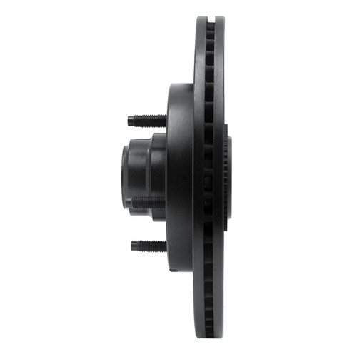 R1 97-99 Ford F-150 RWD Front Left Drilled & Slotted Black Brake Rotor ECB-54145L