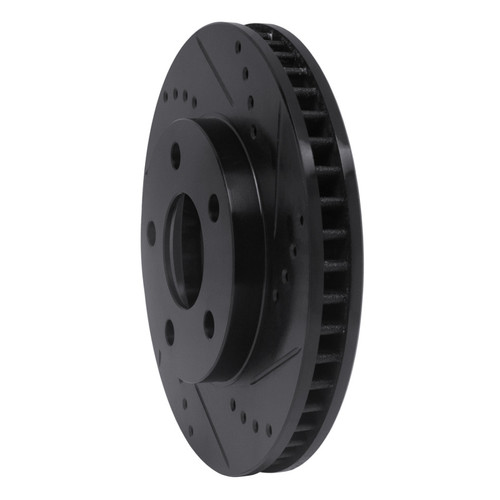 R1 97-05 Buick Century Front Right Drilled & Slotted Black Brake Rotor