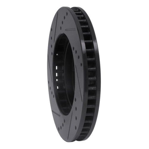 R1 97-05 Buick Century Front Right Drilled & Slotted Black Brake Rotor