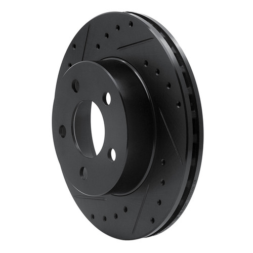 R1 95-02 Ford Ranger (USA/Canada) Front Left Drilled & Slotted Black Brake Rotor