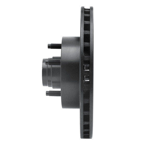 R1 95-11 Ford Explorer Front Right Drilled & Slotted Black Brake Rotor