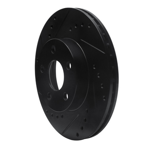 R1 90-05 Buick Skylark Front Left Drilled & Slotted Black Brake Rotor