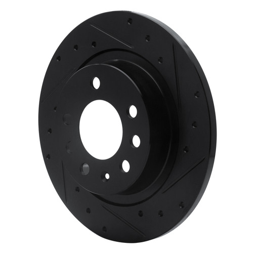 R1 85-92 Chevrolet Camaro Rear Right Drilled & Slotted Black Brake Rotor