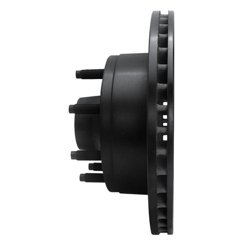 R1 95-07 Ford E-150 Econoline Front Right Drilled & Slotted Black Brake Rotor