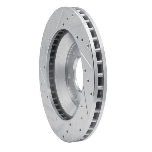 R1 02-05 Buick Rainier Front Right Drilled & Slotted Silver Brake Rotor