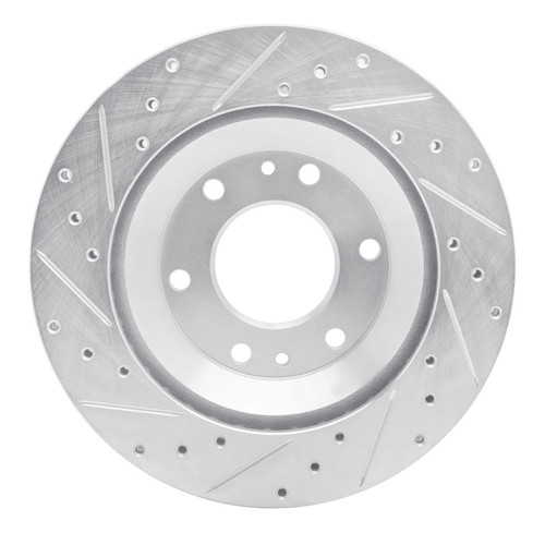 R1 02-05 Buick Rainier Front Right Drilled & Slotted Silver Brake Rotor