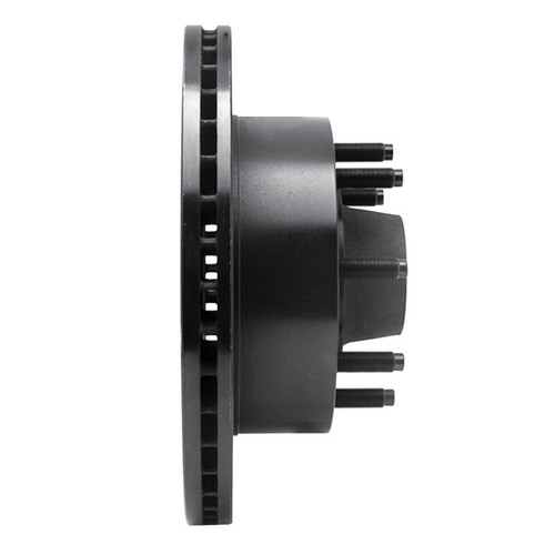 R1 95-04 Ford E-350 Econoline Front Right Drilled & Slotted Black Brake Rotor