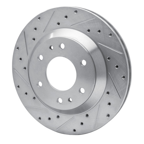 R1 02-05 Buick Rainier Front Left Drilled & Slotted Silver Brake Rotor