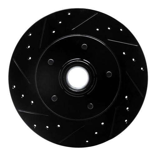 R1 91-96 Buick COMMERCIAL CHASSIS Front Left Drilled & Slotted Black Brake Rotor