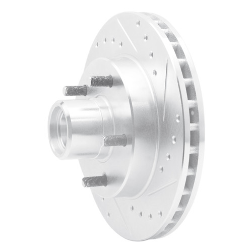 R1 91-03 Chevrolet Blazer Front Right Drilled & Slotted Silver Brake Rotor