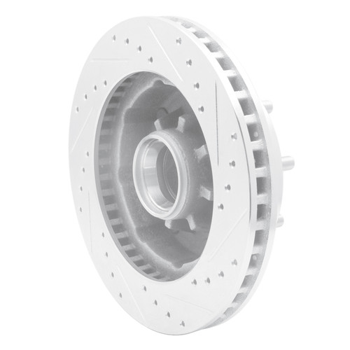 R1 71-95 Chevrolet C20 Suburban Front Left Drilled & Slotted Silver Brake Rotor