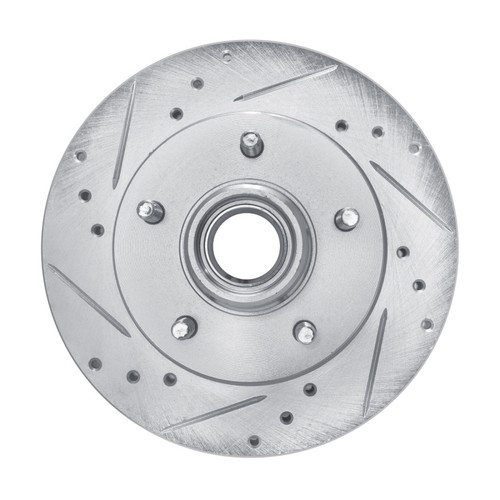 R1 82-95 Buick Regal Front Left Drilled & Slotted Silver Brake Rotor