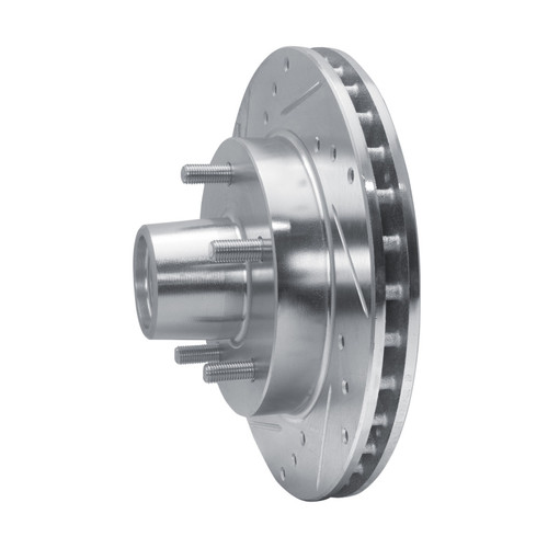 R1 82-95 Buick Regal Front Left Drilled & Slotted Silver Brake Rotor