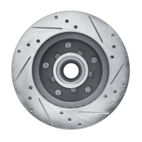 R1 82-95 Buick Regal Front Left Drilled & Slotted Silver Brake Rotor