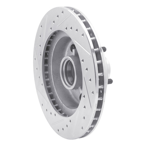 R1 77-95 Buick Electra Front Right Drilled & Slotted Silver Brake Rotor