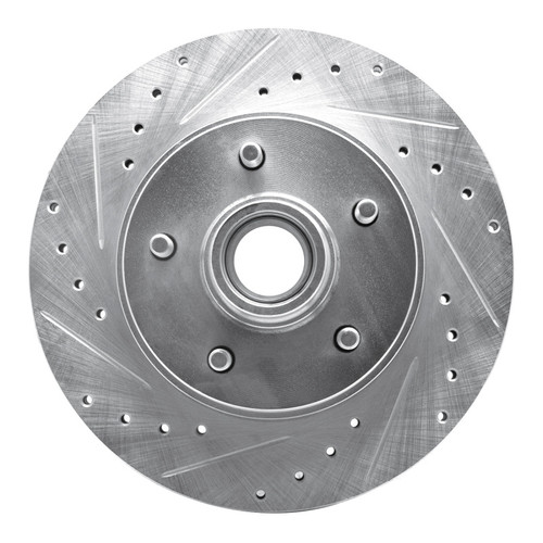 R1 77-95 Buick Riviera Front Left Drilled & Slotted Silver Brake Rotor