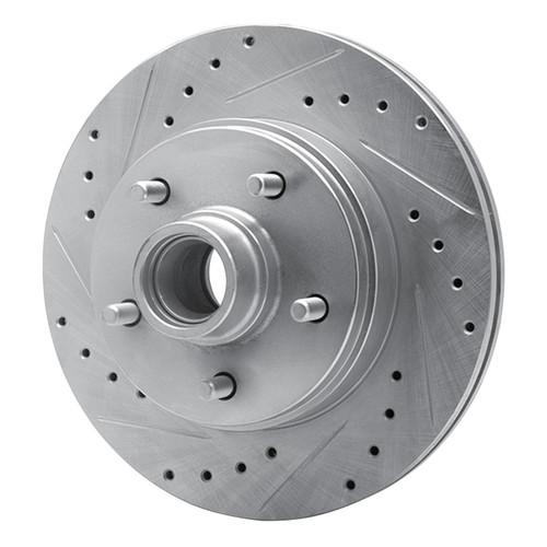 R1 77-95 Buick Riviera Front Left Drilled & Slotted Silver Brake Rotor