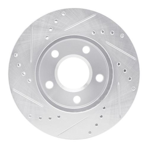 R1 90-97 Buick Riviera Front Right Drilled & Slotted Silver Brake Rotor