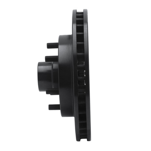 R1 94-02 Chevrolet C2500 Front Right Drilled & Slotted Black Brake Rotor