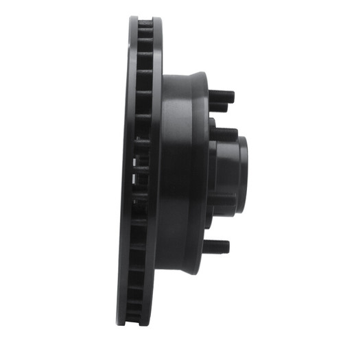 R1 92-02 Chevrolet C2500 Front Right Drilled & Slotted Black Brake Rotor